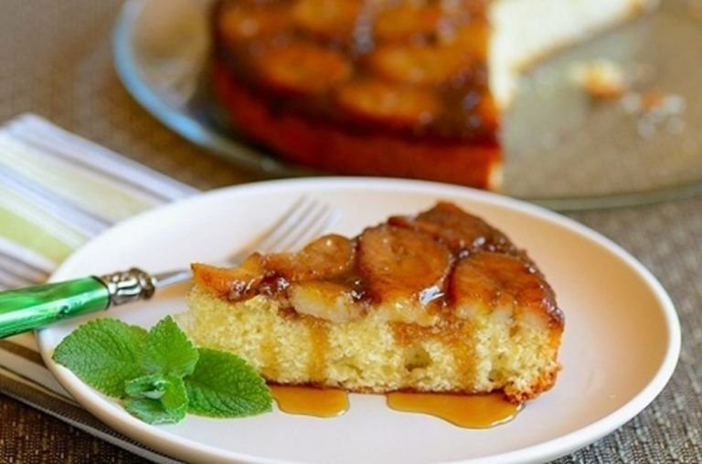 Bolo de banana caramelada Fonte Pinterest